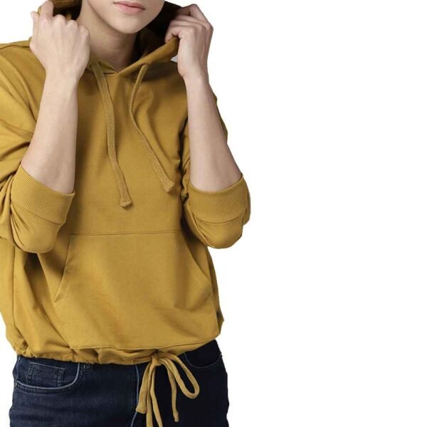 Women’s custom cotton fleece hoodie in multiple color options, perfect for wholesale.