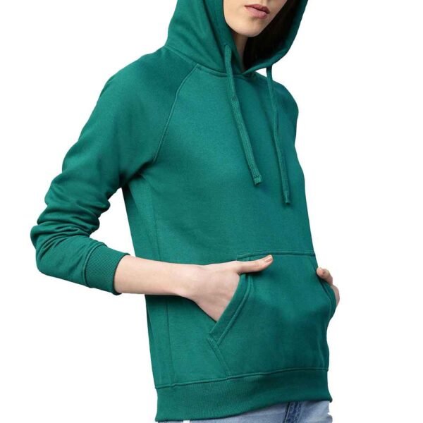 Gallery of women’s custom cotton fleece hoodies in a variety of colors and styles.