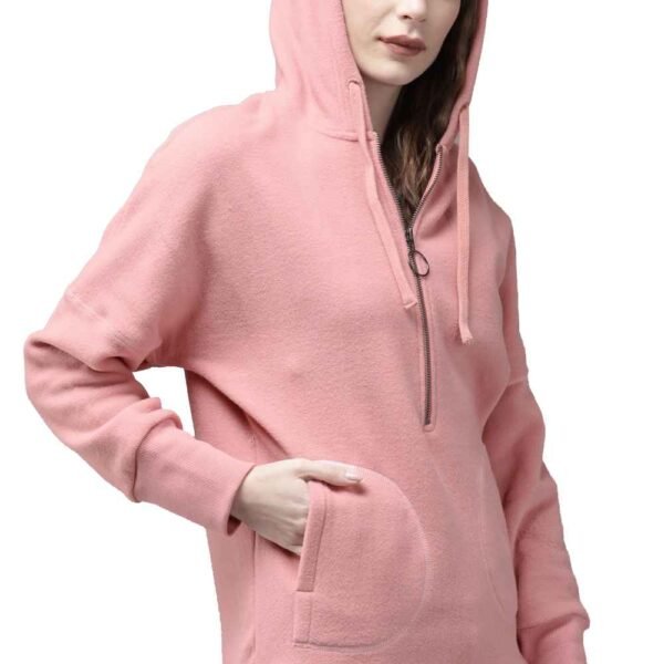 A range of customizable women’s cotton fleece hoodies in different colors for bulk orders.