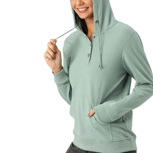 Gallery of custom women’s cotton fleece hoodies, highlighting color and style choices.
