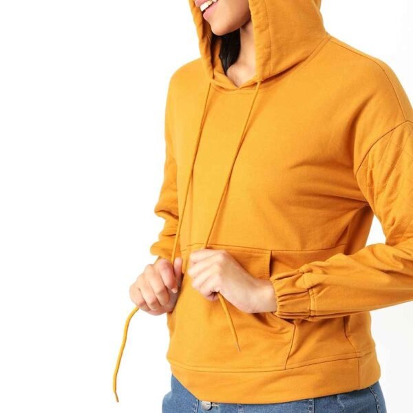 Various color options for custom women’s cotton fleece hoodies in our product gallery.