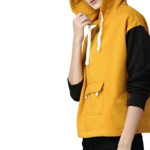 Showcasing a selection of customizable women’s cotton fleece hoodies in multiple colors.