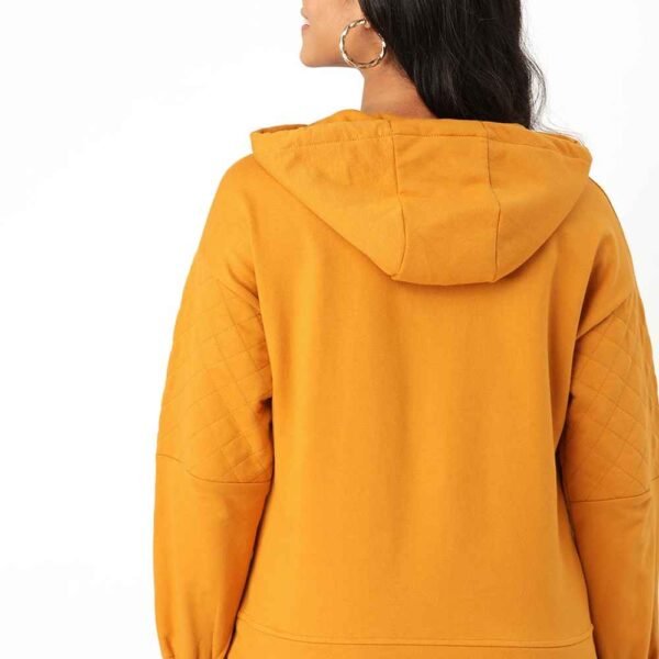 A selection of women’s customizable cotton fleece hoodies displayed in different colors.