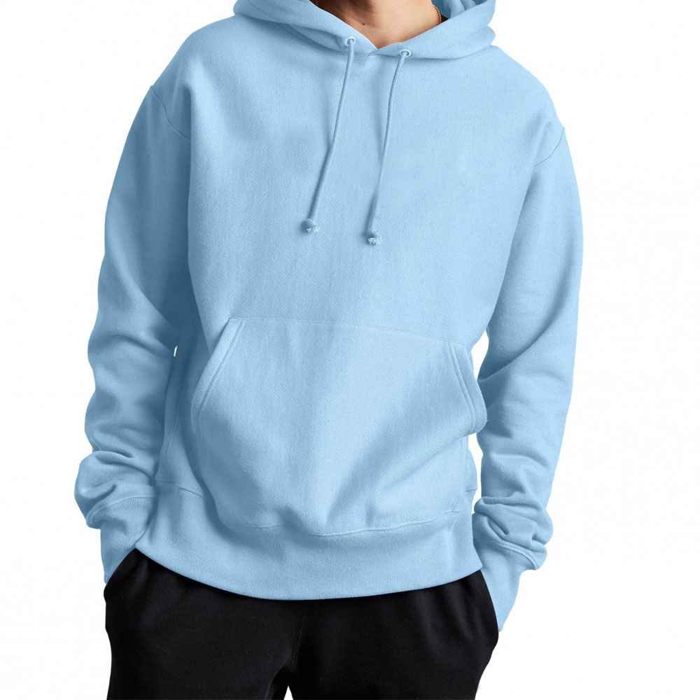 Premium cotton fleece hoodie, perfect for customization with logos and designs.