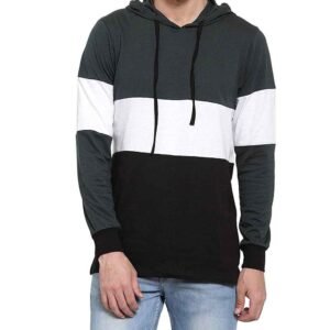 Custom cotton fleece hoodie featuring a soft, comfortable fit for everyday wear.