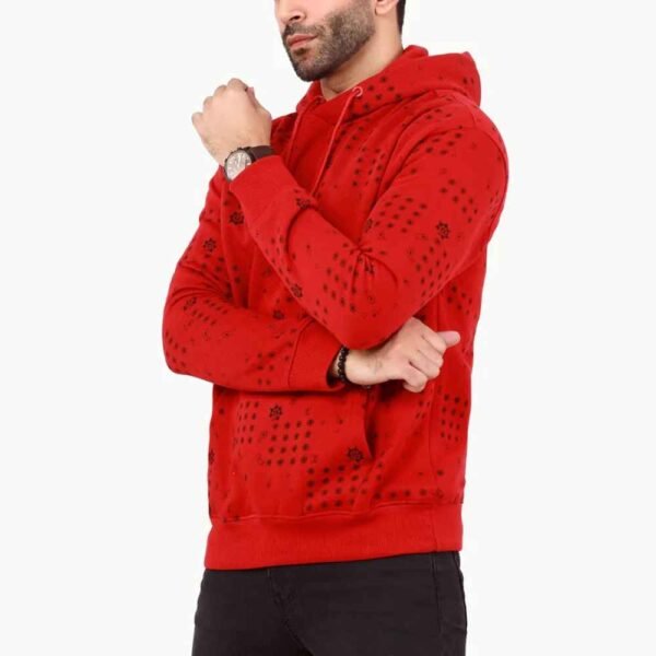 Front view of a personalized French Terry Cotton Hoodie, perfect for bulk orders.