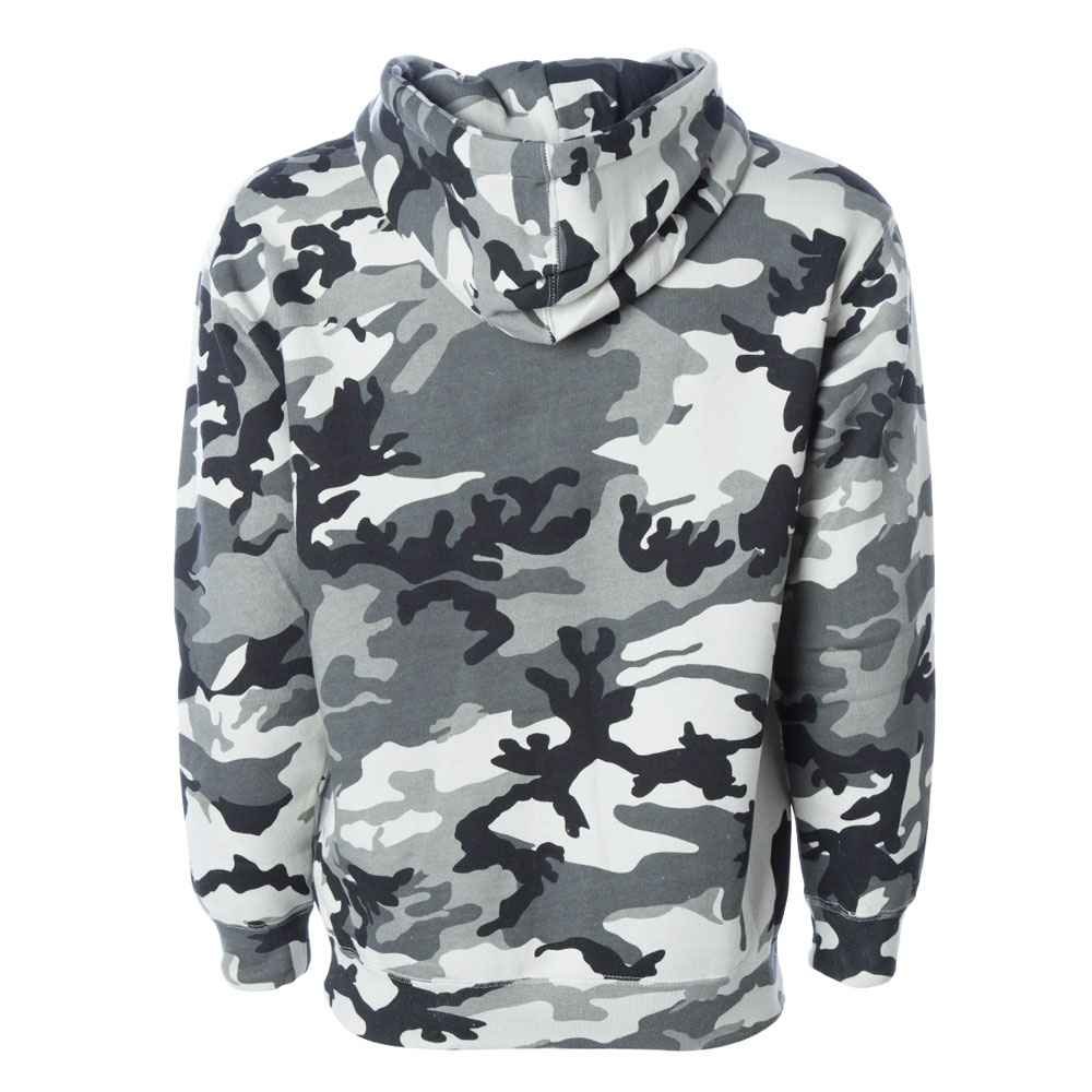 Modern hoodie with adjustable drawstring and a sleek, simple look.
