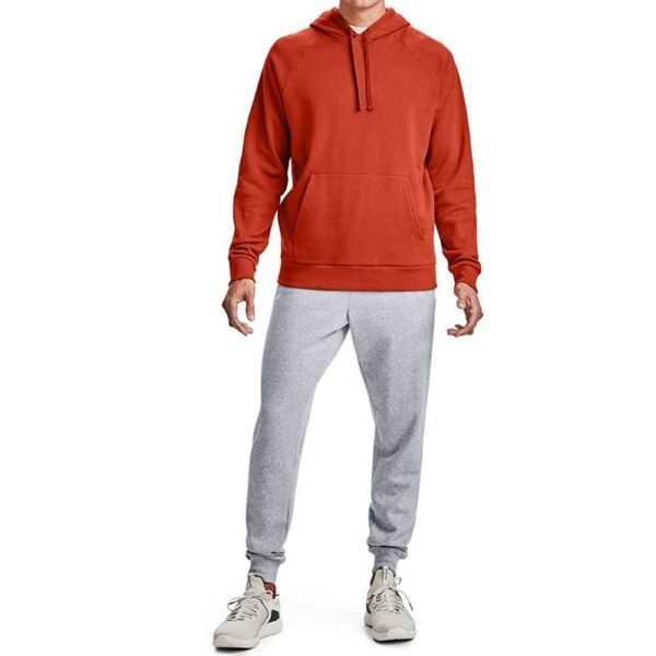 Soft hoodie with a snug fit and cozy fleece interior for chilly days.