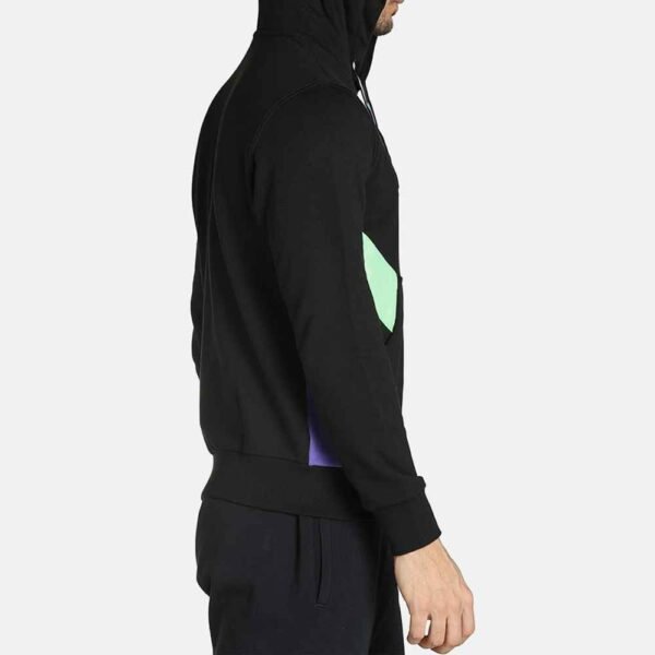 Custom hoodies featuring embroidery, heat transfers, and screen prints, perfect for branding.