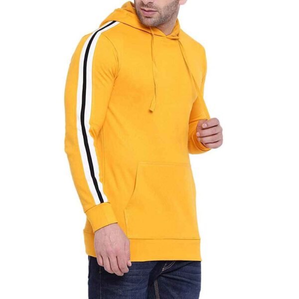Close-up of cotton fleece hoodies with intricate designs, perfect for wholesale customization.