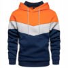 Regular Fit Cotton/Polyester Colored Pattern Pullover hoodie style