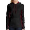 Soft women’s hoodie, customizable with your design.