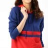 Customizable women’s cotton fleece hoodie, perfect for logos and unique designs.