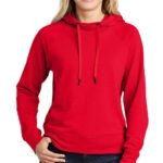 Women’s premium cotton fleece hoodie, perfect for custom embroidery and printing.