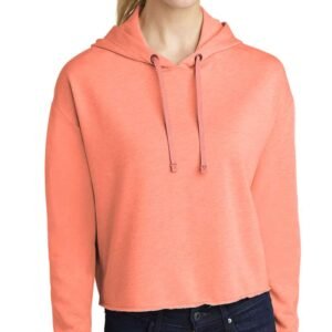 Soft cotton fleece hoodie for women, perfect for custom logos and personalized designs.