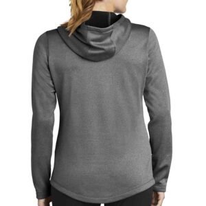 Customizable women’s cotton fleece hoodie, perfect for embroidery or print designs.