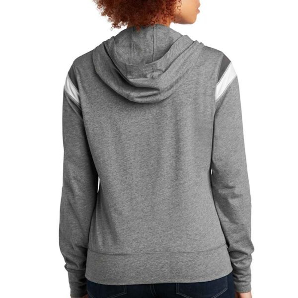 Customizable women’s French Terry cotton hoodie.