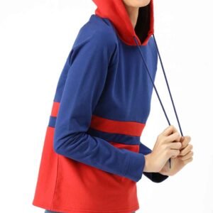 Stylish women’s cotton fleece hoodie, designed for comfort and brand personalization.