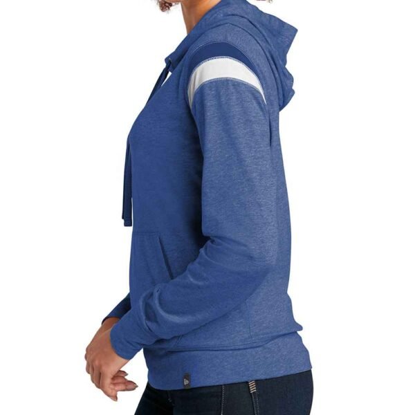 Customizable women’s hoodie made from soft French Terry cotton.