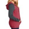 Customizable women’s cotton fleece hoodie, perfect for prints.