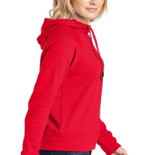 Comfortable women’s cotton fleece hoodie, ideal for custom designs.