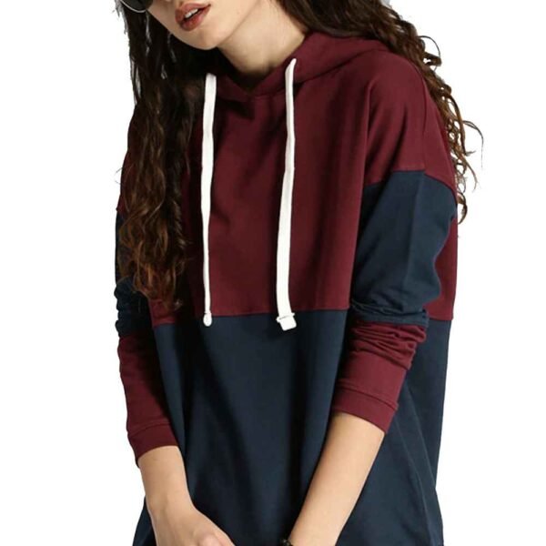 Premium cotton fleece hoodie for women, ideal for logos.