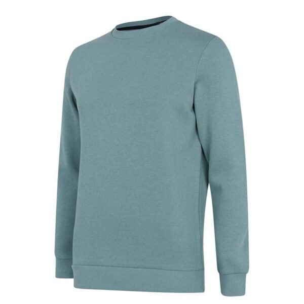 Stylish men’s terry fleece sweatshirt showcasing custom design options.