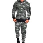 High-quality men's fleece tracksuit, ideal for adding personalized logos.