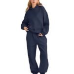 Tailored women’s cotton fleece tracksuit designed for comfort and customization options.