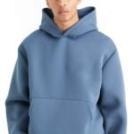 Custom men's fleece tracksuit, ideal for embroidery and personalized logos.