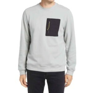 Men’s fleece sweatshirt offering ultimate comfort and customization for brand promotion.