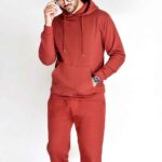 Men's fleece tracksuit, designed for comfort and custom branding.