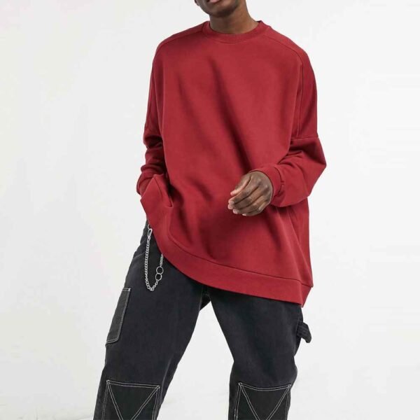 1_1_11zon Stylish and customizable French Terry sweatshirt for men, ideal for casual and activewear.
