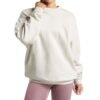 Custom Women's Fleece Sweatshirt in a soft polyester/cotton blend, perfect for branding.