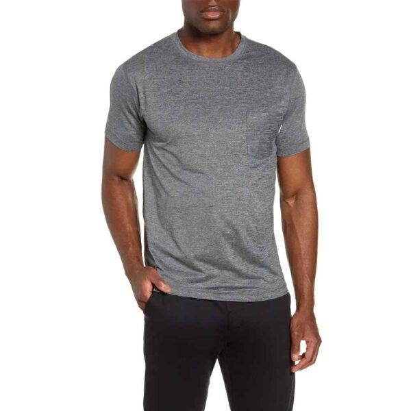 High-quality Men’s casual T-shirt made from cotton blend, perfect for branding and casual use.