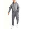 High-quality cotton fleece men’s tracksuit offering comfort and flexibility.