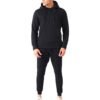 Comfortable men’s tracksuit made from breathable cotton fleece fabric.