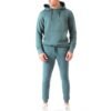 Versatile tracksuit for men, crafted from lightweight cotton fleece for all-day wear.
