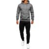 Men’s cozy and customizable Terry fleece tracksuit, providing ultimate softness and warmth.