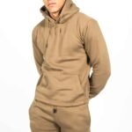 Men's fleece tracksuit, great for logo printing and customization in bulk.