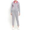 Chic women fleece tracksuit with a zip-up top and fitted pants, designed for both style and everyday comfort.
