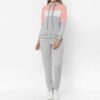 Women's cotton fleece tracksuit, combining casual elegance and comfort in a lightweight design.