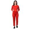 Stylish women’s lightweight cotton fleece tracksuit, customizable for a comfortable fit.