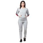 Comfortable women’s tracksuit made from lightweight cotton fleece, ideal for casual outings.