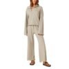Customizable women’s tracksuit in lightweight cotton fleece, offering comfort and style.