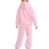 Soft and breathable women’s cotton fleece tracksuit, customizable for your unique style.