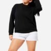 Stylish Custom Women's Fleece Sweatshirt, perfect for everyday wear and customization.