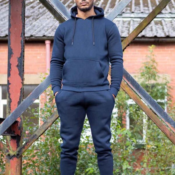 Stylish and durable men’s tracksuit made for casual wear or workouts.