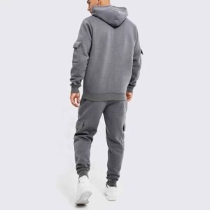 Soft and breathable men’s tracksuit made from premium cotton fleece material.