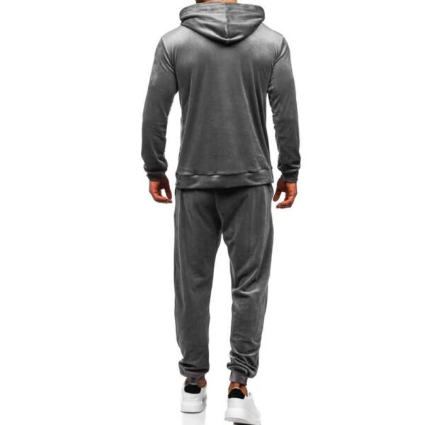 Customizable men’s Terry fleece tracksuit, crafted for softness and durability.